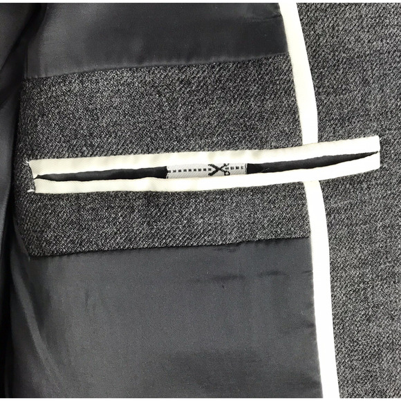 J.Crew Regent Blazer In Wool Flannel Gray One Button Lined Pockets Womens Size 2 - Picture 9 of 12